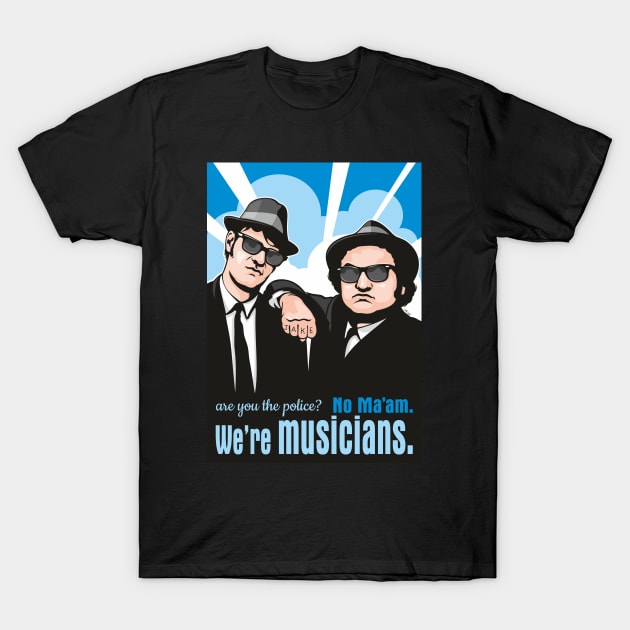 The Blues Brothers T-Shirt by Jamie Lee Art